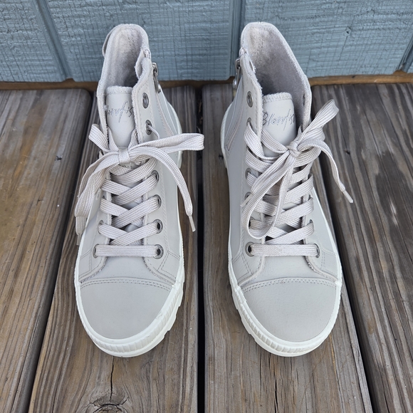 Women's Blowfish Malibu Forever High-Top Sneakers In Taupe - Picture 2 of 7